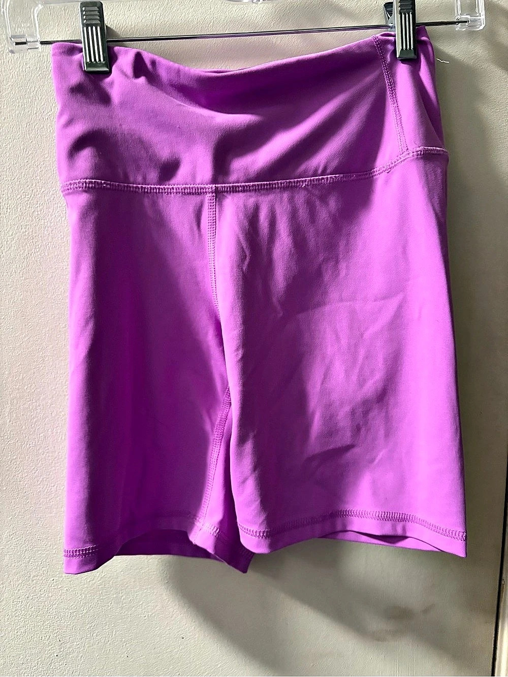 Old Navy High-Waisted PowerSoft Bike Short Purple XS